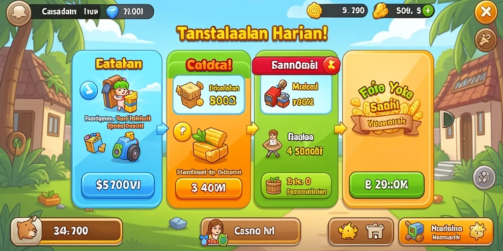 Screenshot menunjukkan karakter utama dalam mode petualangan.
