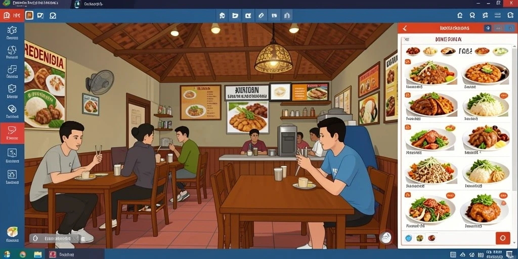 Tampilan antarmuka yang modern dan menarik.