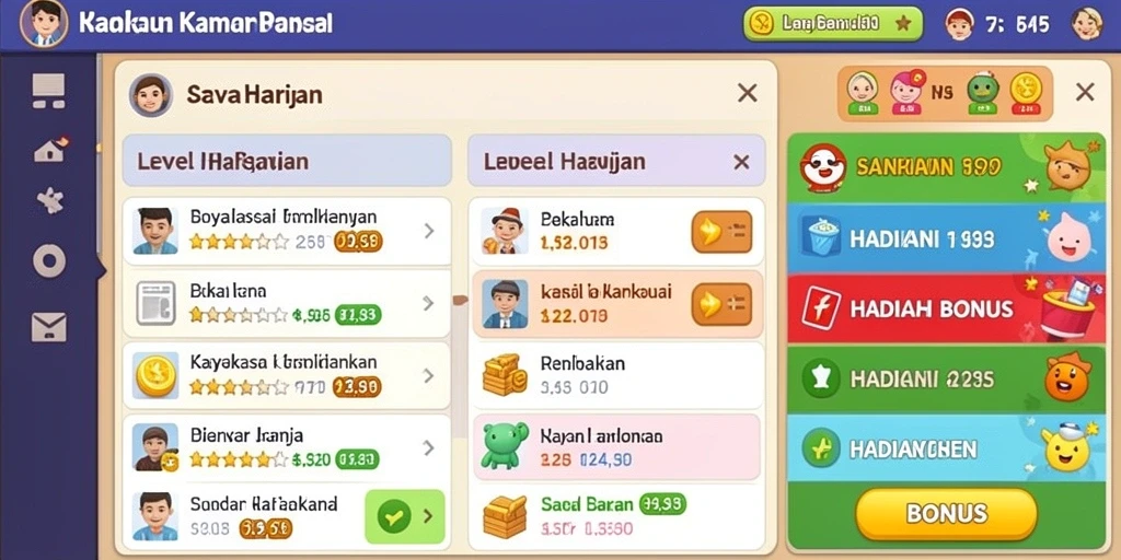 Tampilan antarmuka yang menarik dan user-friendly.