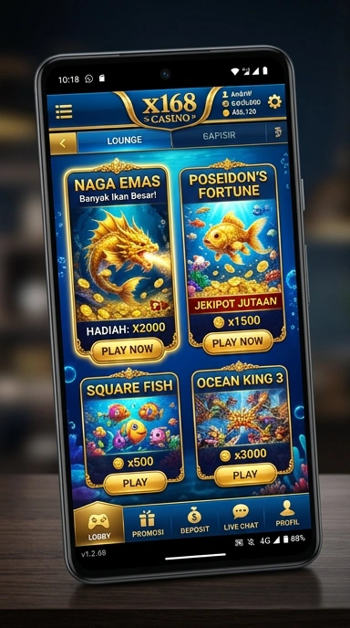 Cuplikan layar menu unduhan x168 untuk perangkat Android